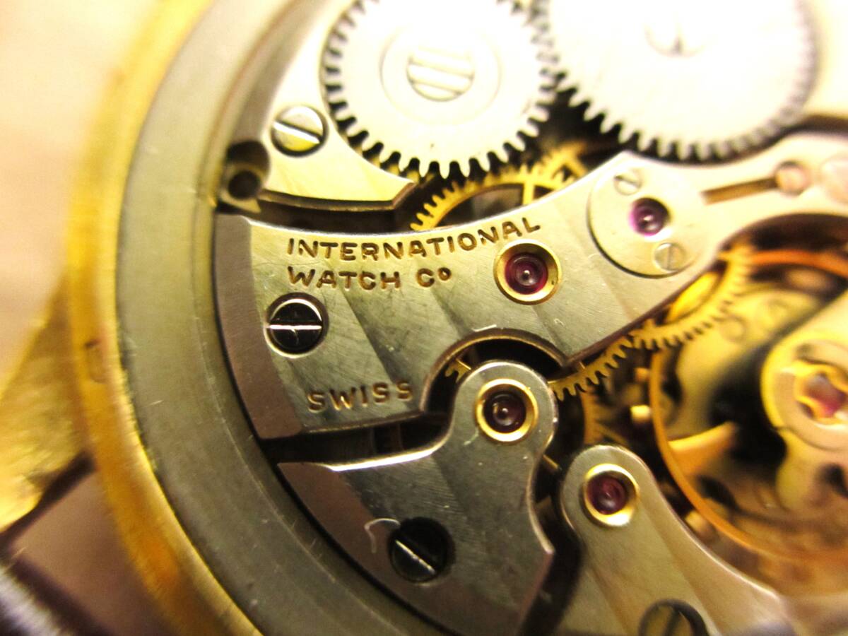 腕時計 インターナショナル 18K 金時計 手巻き 正確稼働中 INTERNATIONAL WATCH COの画像4