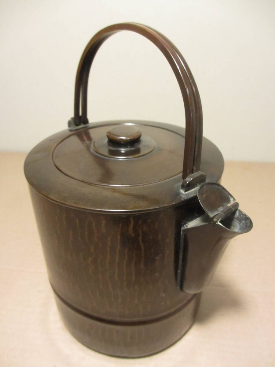 薬缶　急須　銅製　計２点　煎茶道具　やかん　水注_画像7