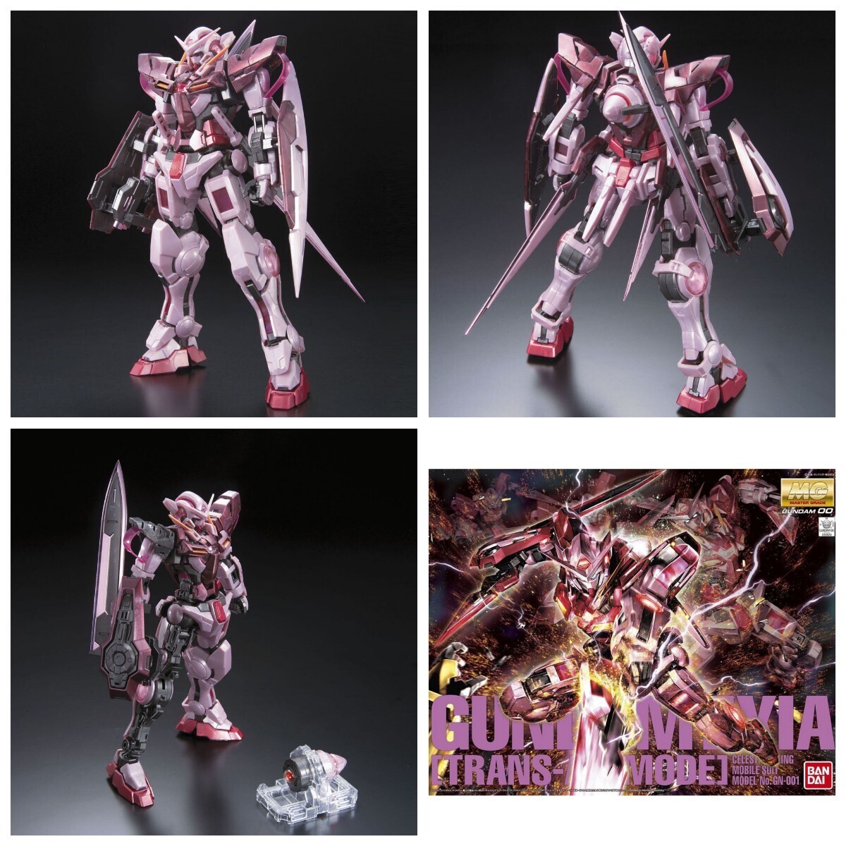 新品未開封 プレバン限定 MG 1/100 ガンダムエクシア（トランザムモード）グロスインジェクションVer. ＆トランザムライザー ２点セットの画像2