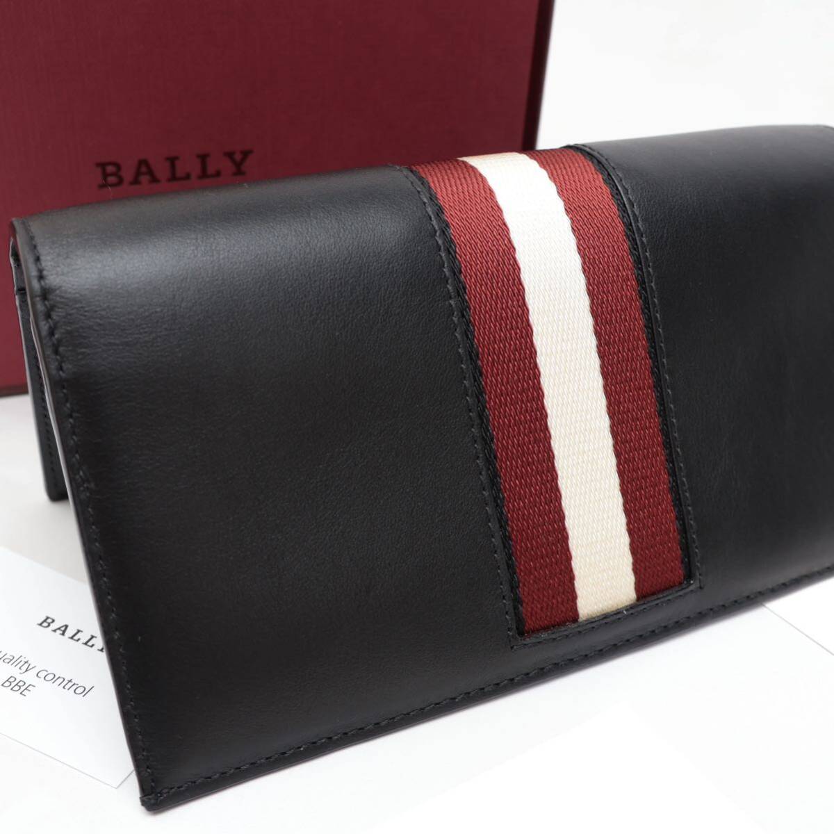 未使用 バリー BALLY 二つ折り 長財布 ブラック
