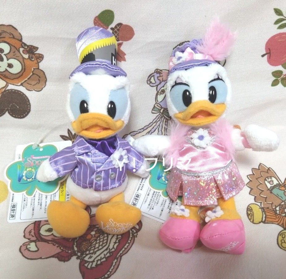 TDS イースターインニューヨーク ドナルド デイジー ぬいぐるみ TDS イースターインニューヨーク ドナルド デイジー ぬいぐるみ