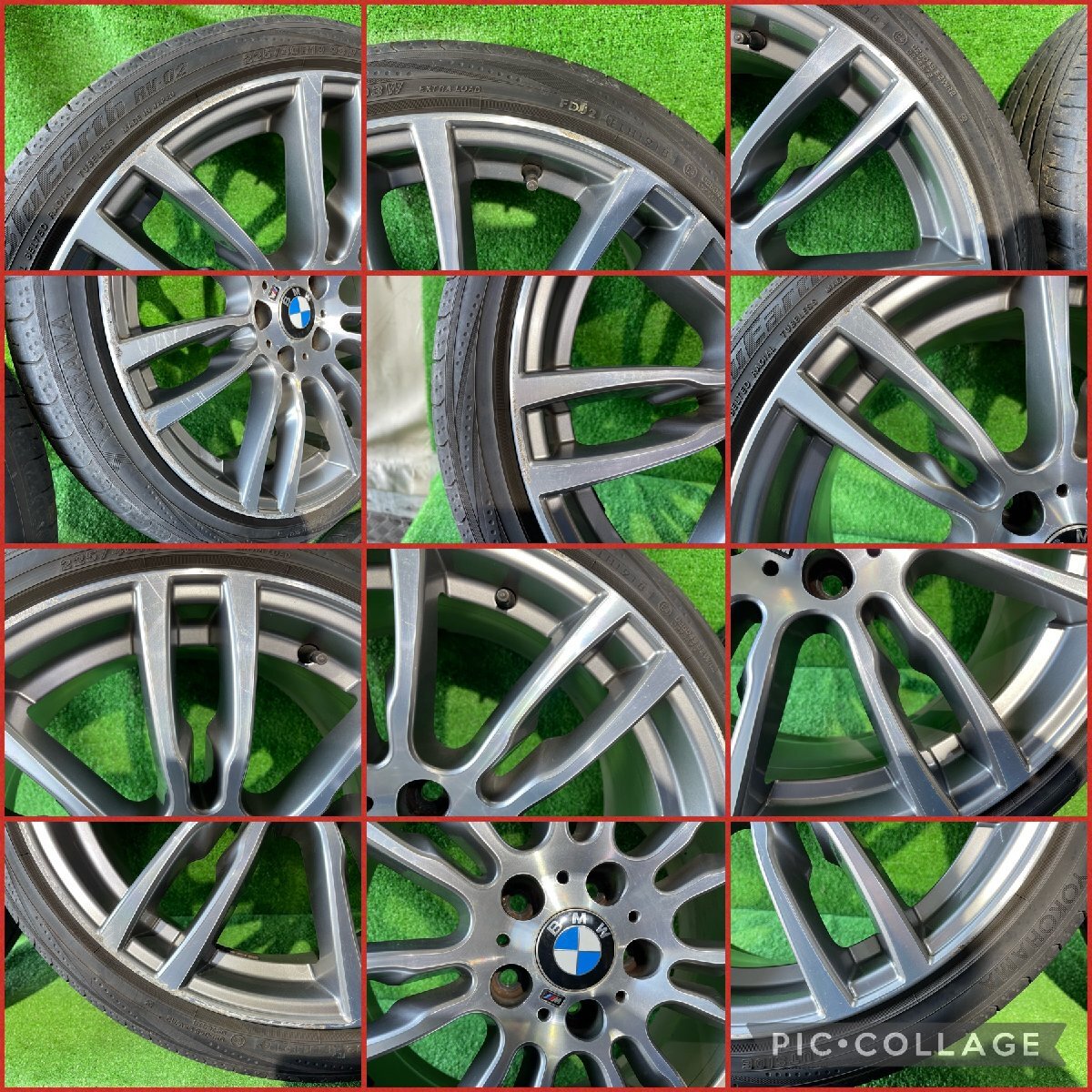 BMW 純正 19インチ 8.0J/8.5J +36/47 PCD120 5H【F:225/40R19 R:255/35R19】YOKOHAMA/BRIDGESTONE 2014/2018年 ラジアルタイヤ付4本セットの画像4