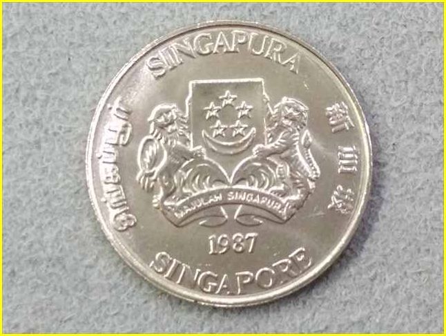 【シンガポール 20セント 硬貨/1987年】 20 CENTS/20￠/旧硬貨/コインの画像3