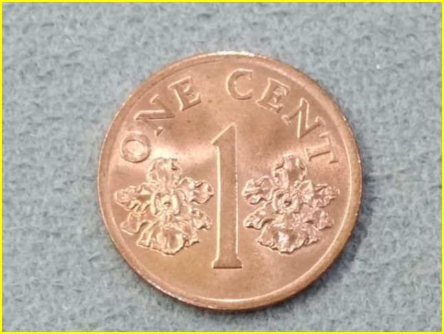 【シンガポール 1セント 硬貨/1995年】 1 CENTS/1￠/旧硬貨/コインの画像2