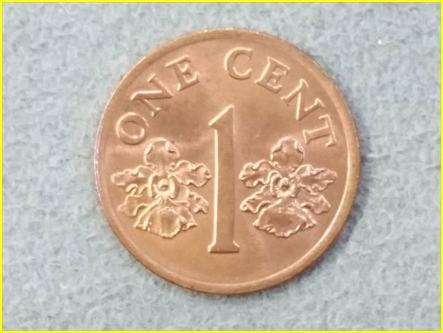 【シンガポール 1セント 硬貨/1995年】 1 CENTS/1￠/旧硬貨/コインの画像1