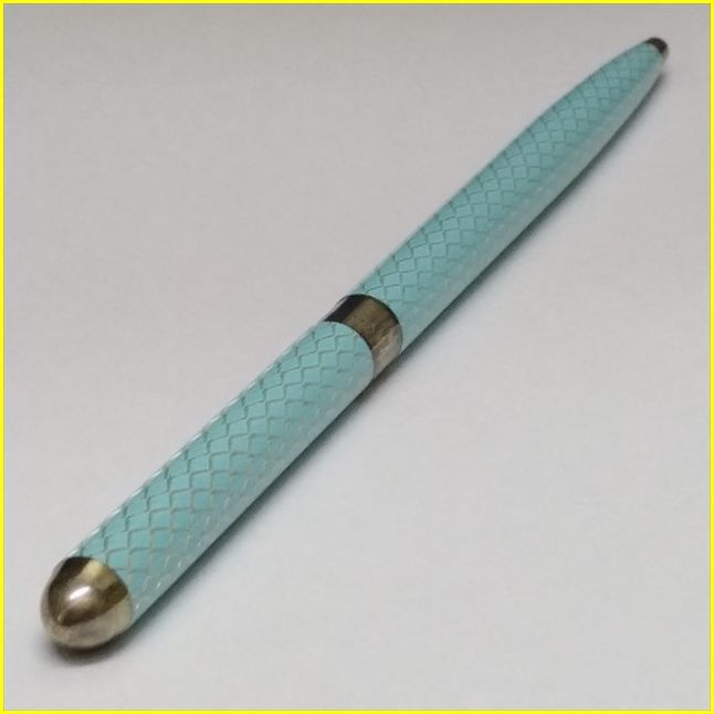 【USED/TIFFANY＆CO.】ティファニー ダイヤモンドテクスチャー パースペン ツイスト式ボールペン ティファニーブルー×スターリング/925SVの画像4