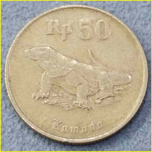 【インドネシア 50ルピア 硬貨/1994年】 50 RUPIAH/Rp50/コイン/旧硬貨/古銭_画像2