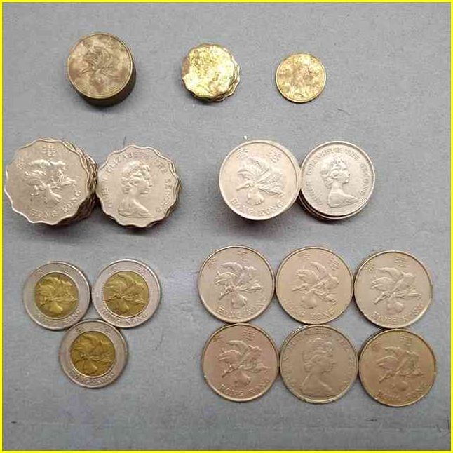 【香港貨幣/107.4ドル分】 香港 107ドル40セント分 硬貨/コイン/新旧混在の画像4