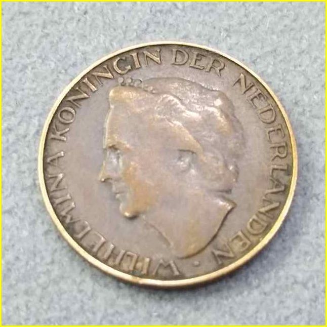 【オランダ 1セント 硬貨/1948年】 1 CENT/銅貨/旧硬貨/コイン/古銭/NEDERLANDENの画像4