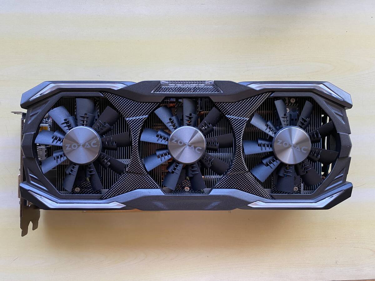 ZOTAC GeForce GTX 1080 AMP Extreme 8GB GDDR5X グラフィックカード 動作確認済_画像1