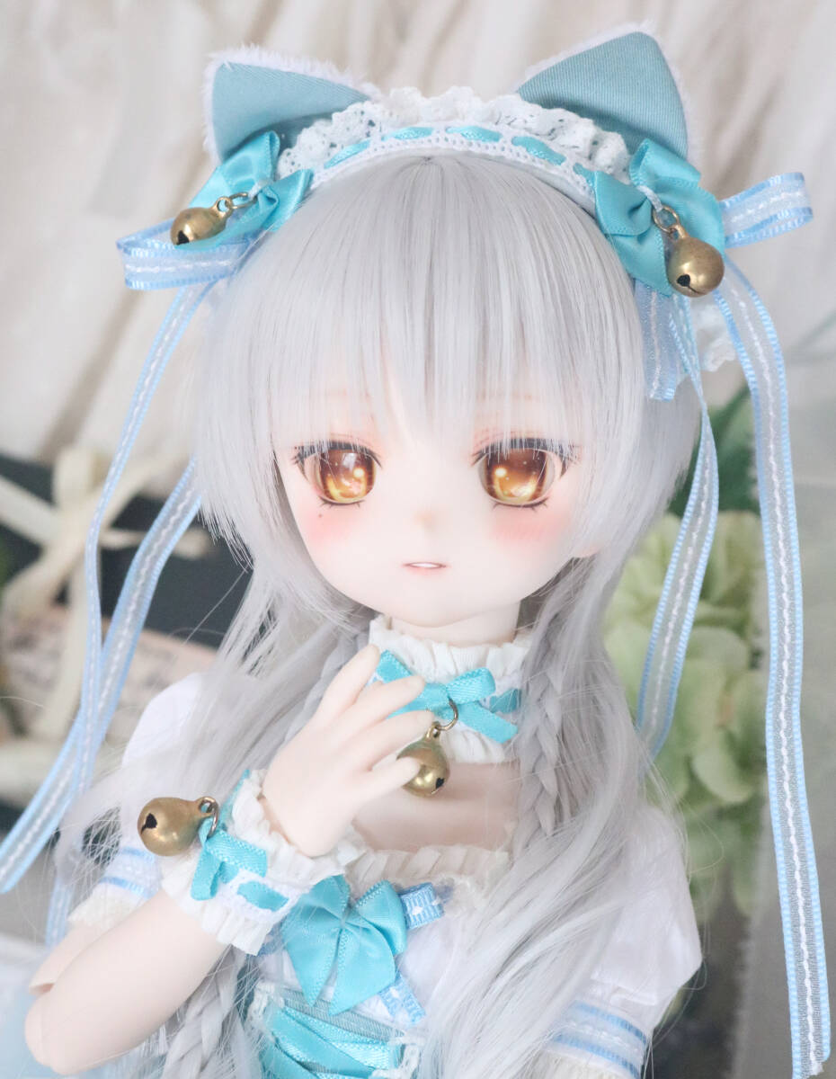 理世* DDH-22 カスタムヘッド (ソフビ盛り) SW肌＋アイ（ディーラー様製）＋ウィッグ付き DD ドルフィードリーム　ボークス_画像8