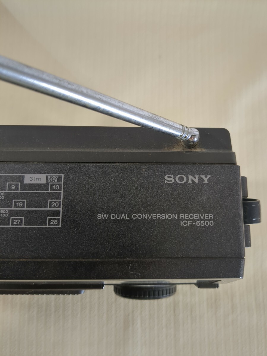 希少 SONY ICF-6500 5バンドマルチバンドレシーバー FM/MW/SW1/SW2/SW3 昭和レトロ 電池での動作確認済の画像7