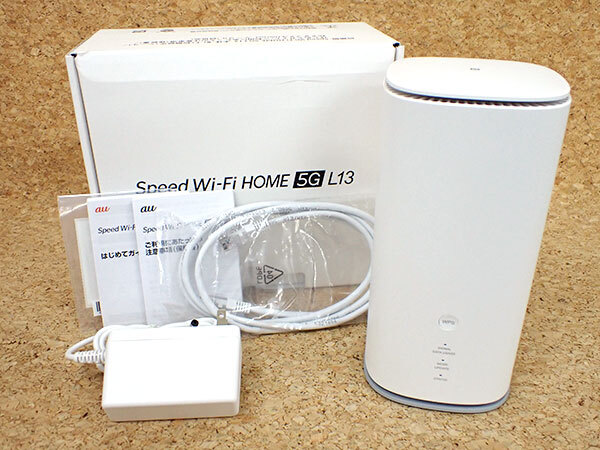 【中古 美品】UQ Speed Wi-Fi HOME 5G L13 ZTR02SWU ホワイト 白 ホームルーター NEC 制限〇 一括購入(PCA634-1)の画像1