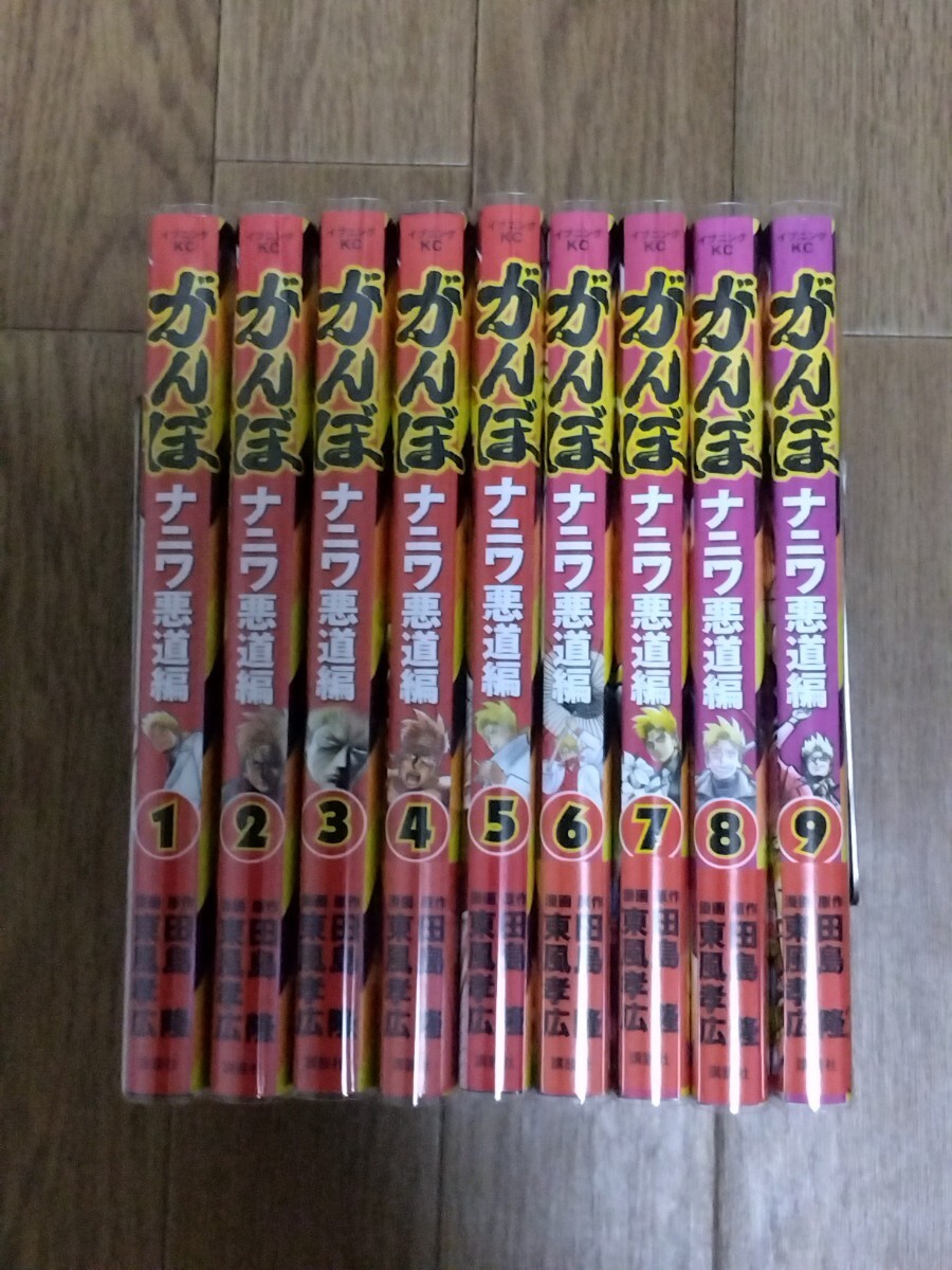 がんぼ　ナニワ悪道編　全９巻　田島隆　東風孝広　全巻セット_画像1