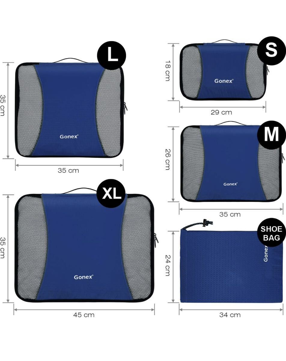 rrkk2811 未使用 Gonex リュックサック ＆ 収納バッグ セット多機能 防水 大容量 アウトドア 旅行 バックの画像10