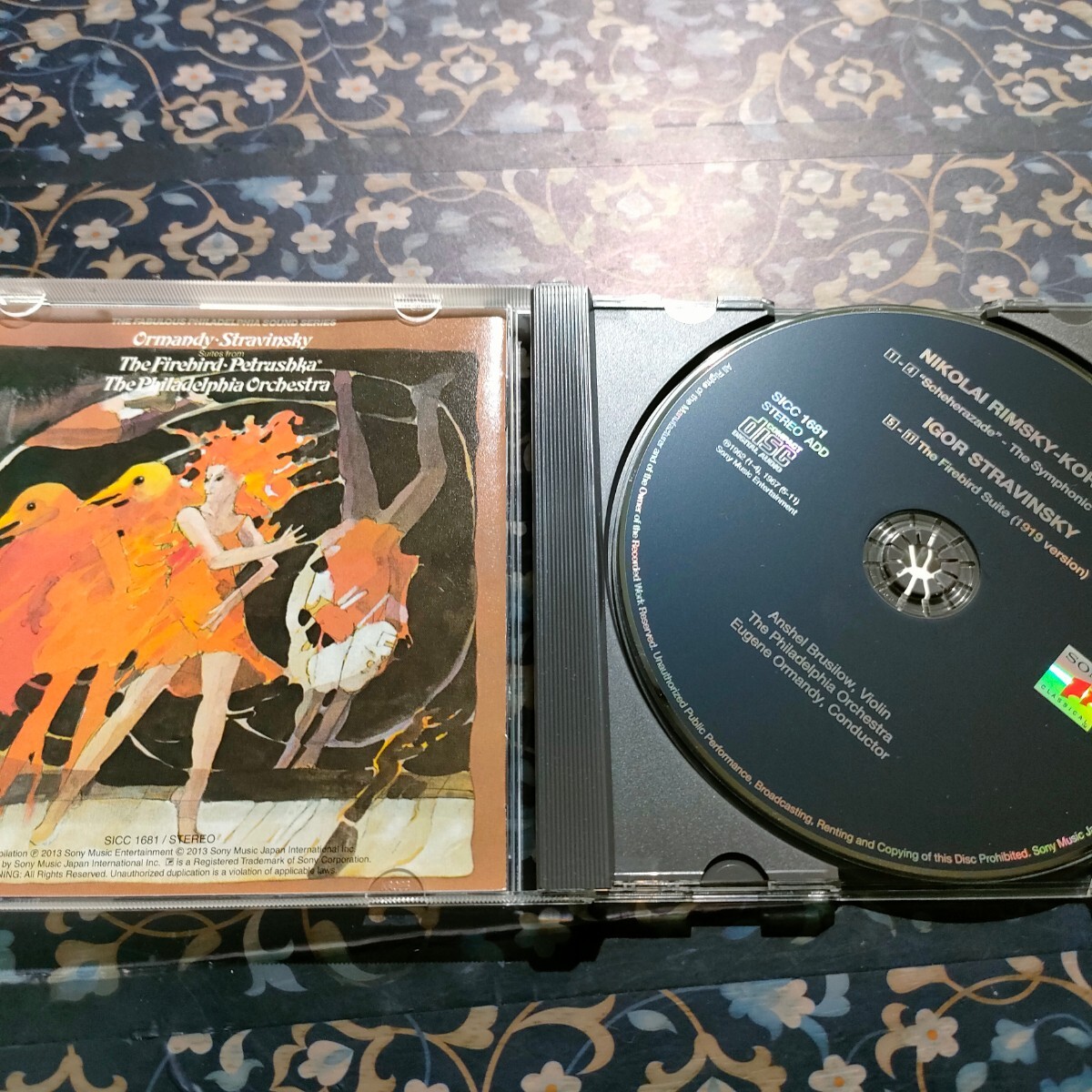 CD ユージン・オーマンディR.コルサコフ:シェエラザード&ストラヴィンスキー:火の鳥 sicc1681 2013年盤　　即決　送料込み