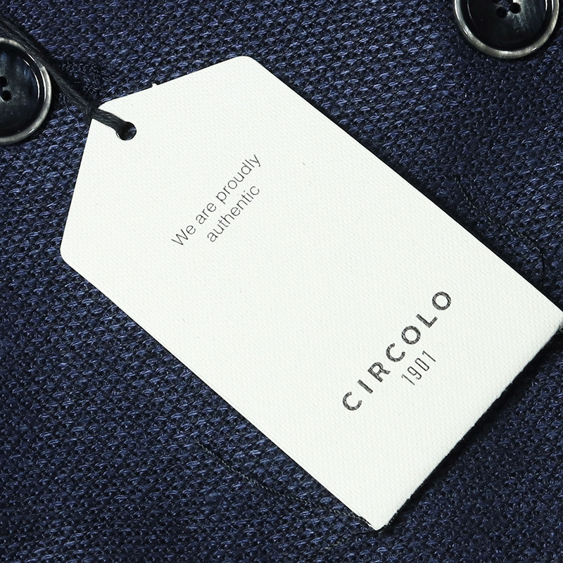 8.6万円 新品◆CIRCOLO 1901（チルコロ1901）サイズ46 通気性抜群で真夏も快適！リネン100％ ダブル6Bストレッチジャケットの画像7