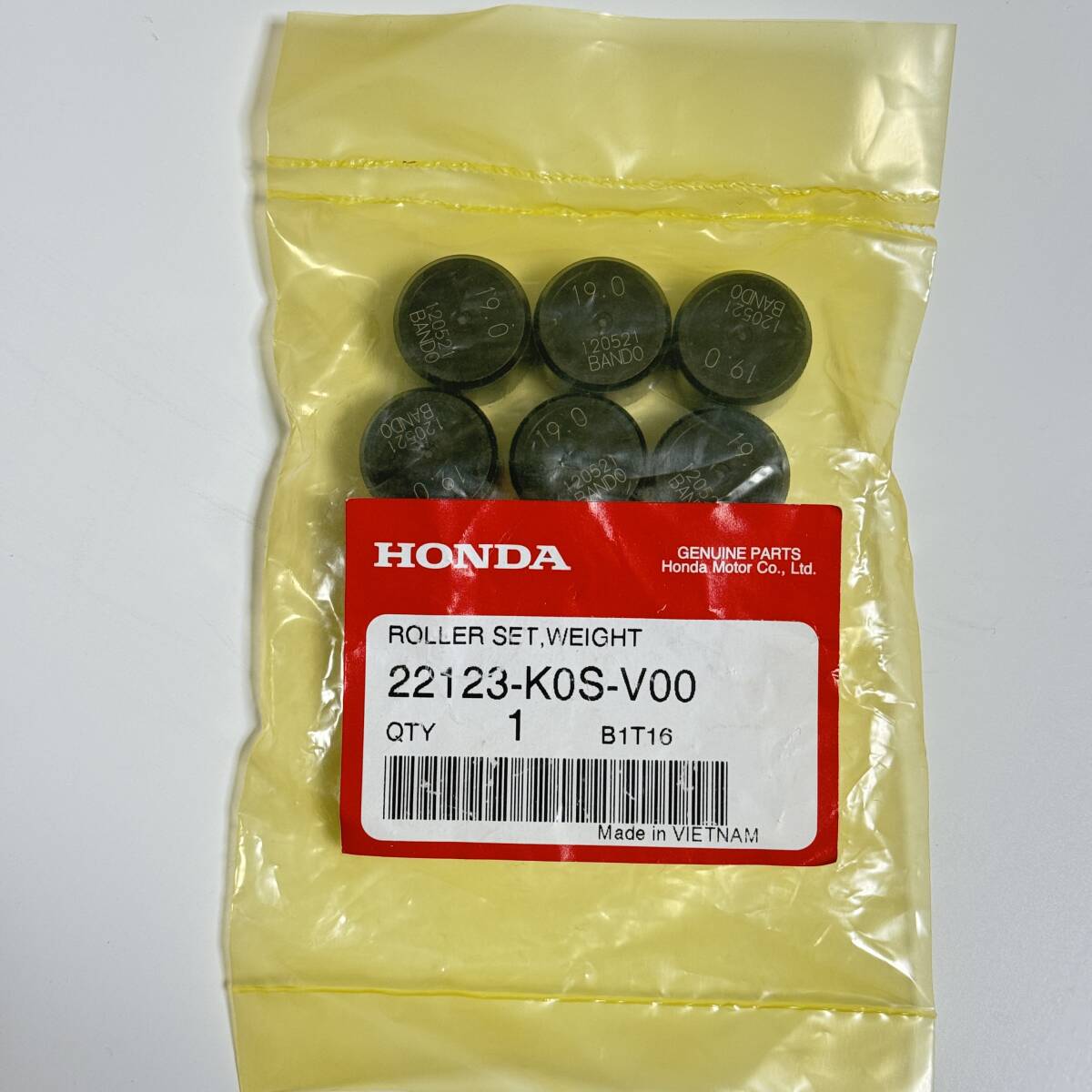 ホンダ 純正 PCX160 KF47 ADV160 KF54 ドライブベルト ウエイトローラー スライドピース 交換3点セット HONDA GENUINE PARTS 4_画像3