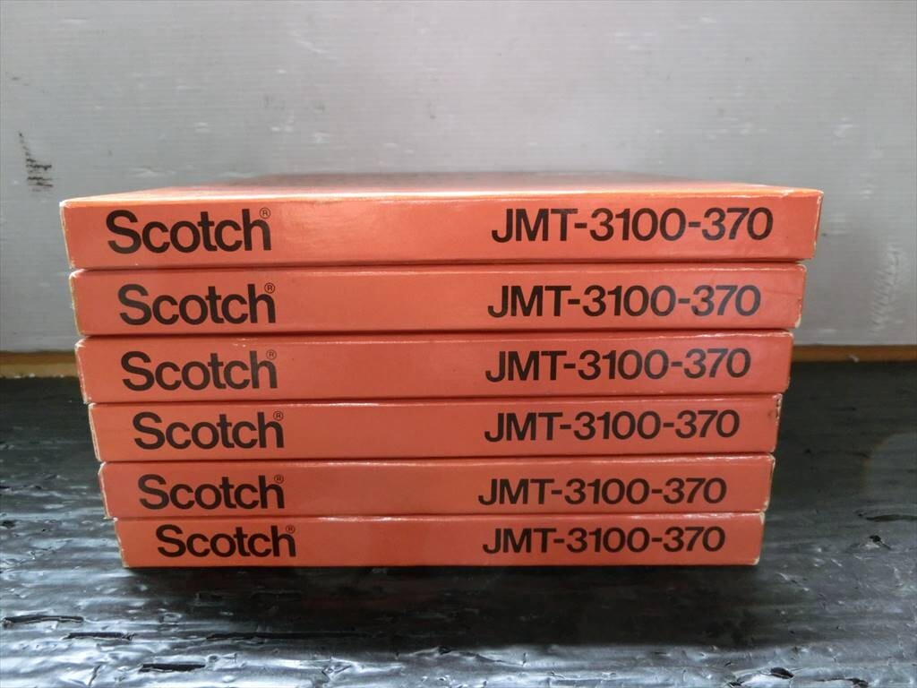 T【Y3-75】【60サイズ】▲Scotch 3M/JMT-3100 放送用低雑音オープンリールテープ 7号 6本セット/※傷・汚れ・外箱傷み有_画像8