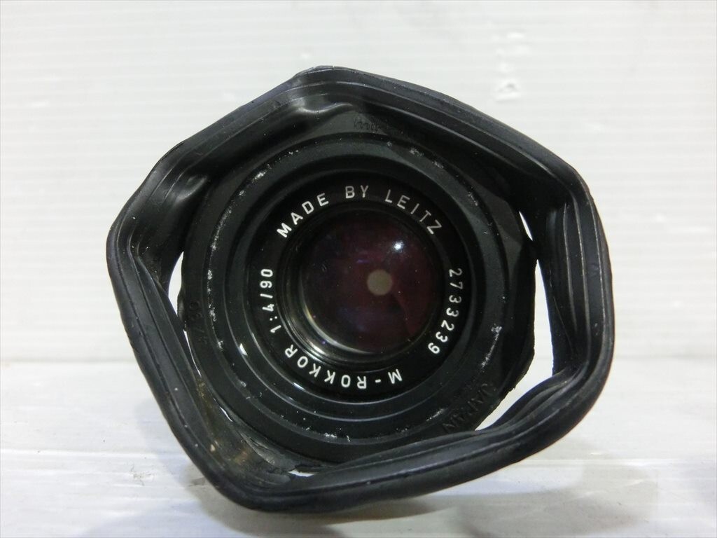 T【Z3-25】【80サイズ】▲ライツミノルタ CL フィルムカメラ/M-ROKKOR 40mm F2 1：2 f=40mm・1：4/90 レンズ/ジャンク扱い/※傷・汚れ有_画像7