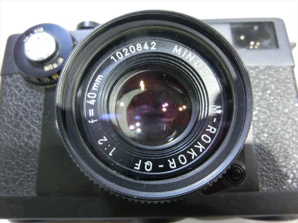 T【Z3-25】【80サイズ】▲ライツミノルタ CL フィルムカメラ/M-ROKKOR 40mm F2 1：2 f=40mm・1：4/90 レンズ/ジャンク扱い/※傷・汚れ有の画像5