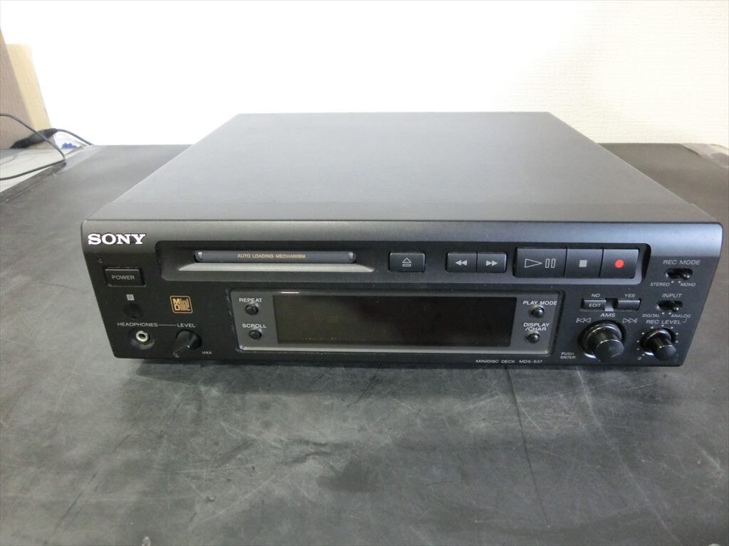 T[C4-48][80 размер ]^SONY Sony /MD плеер MDS-S37/ звуковая аппаратура / электризация возможно / Junk /* царапина есть 
