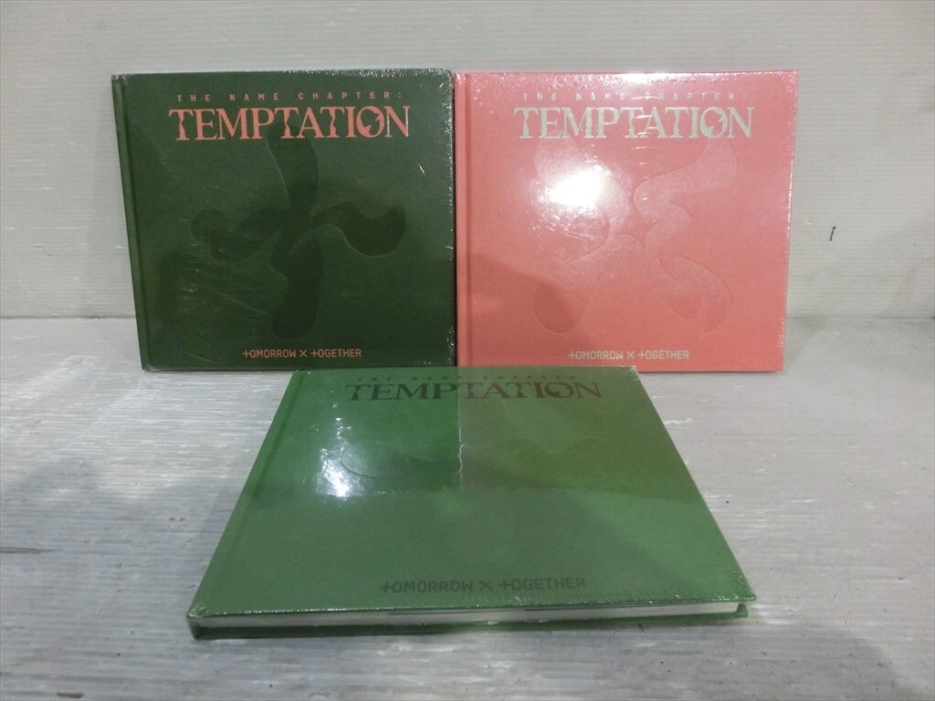T【F4-34】【60サイズ】▲未開封/TXT 「Temptation」 CDアルバム 3形態セット/K-POP/TOMORROW X TOGETHERの画像1