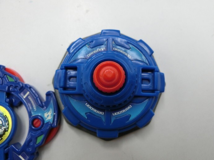 T【メ4-90】【送料無料】Beyblade 爆転シュート ベイブレード ラグーンF 青龍カラーバージョン/※傷汚れ・表面削れ有_画像3