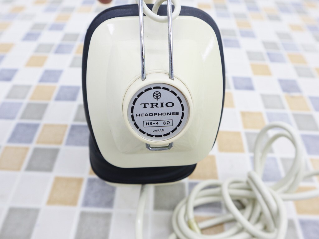 ● ｜通信用 ヘッドフォン｜TRIO トリオ HS-4 HEAD PHONE 昭和レトロ アンティーク｜ ビンテージ HEAD PHONE ジャンク 音出不可■N7324_画像2