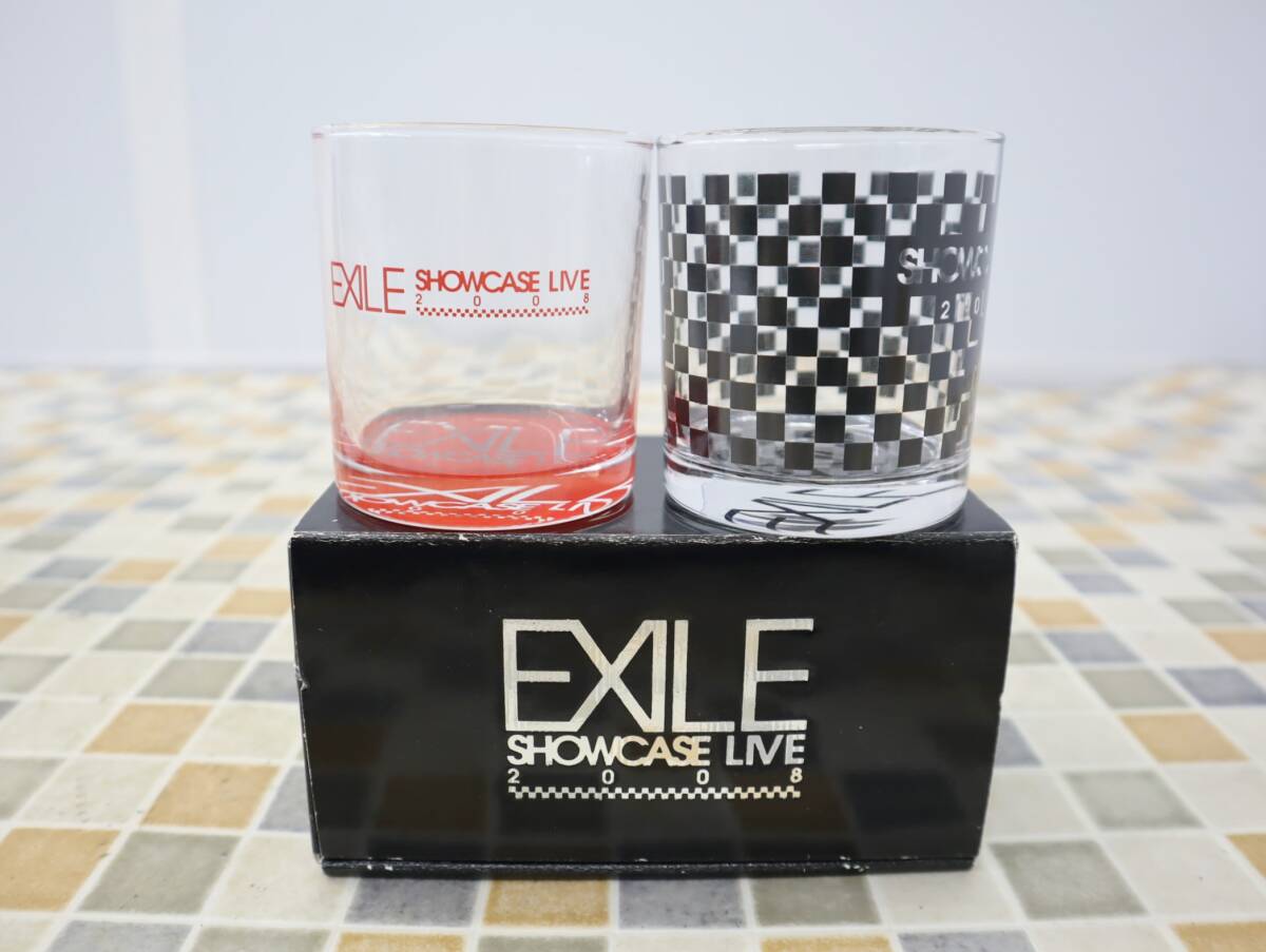 ◇ 2008 EXILE SHOWCASE 2008 Набор из каменного стекла | Стеклянная чашка| 2 шт., 2 пары, Б/У3918