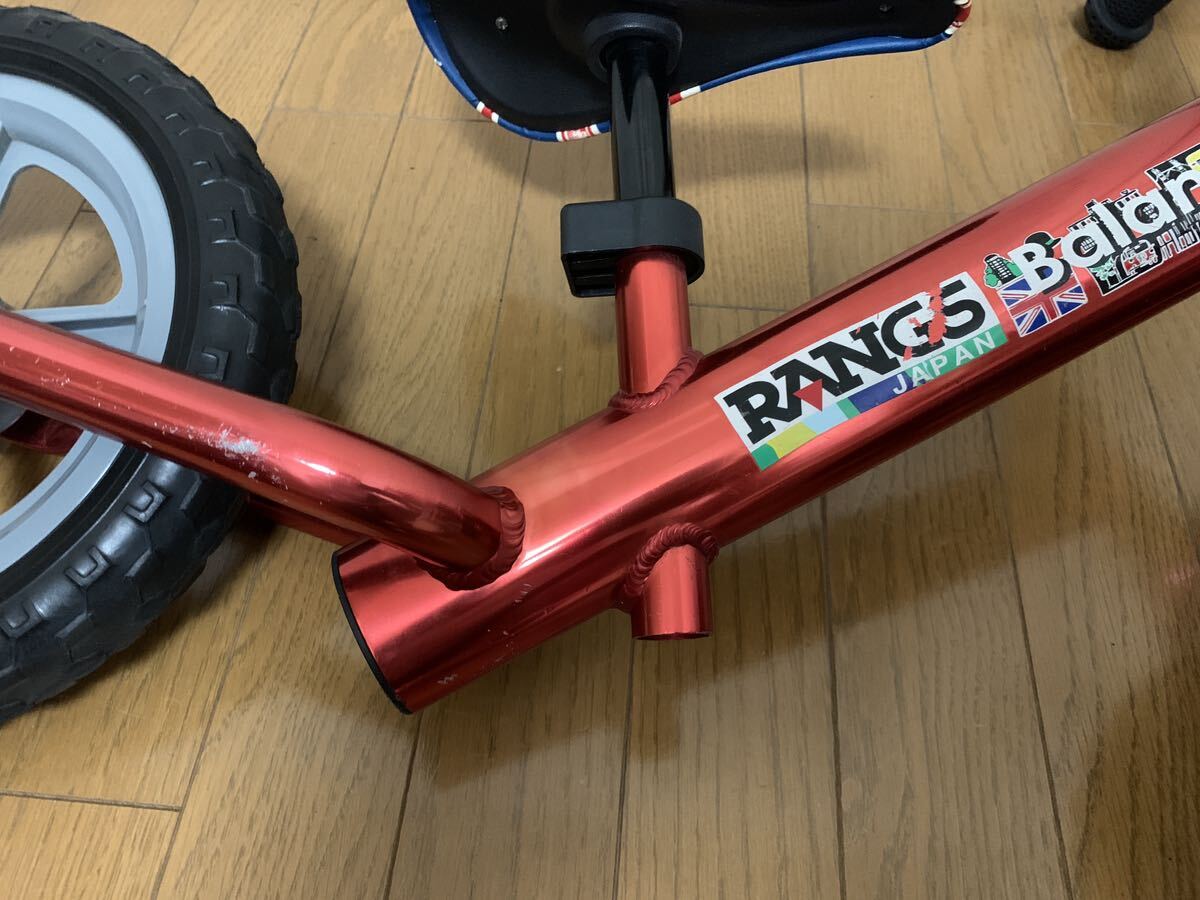 ラングスジャパン バランスバイク アルミボディ マット レッド RANGS バランスバイクの画像4