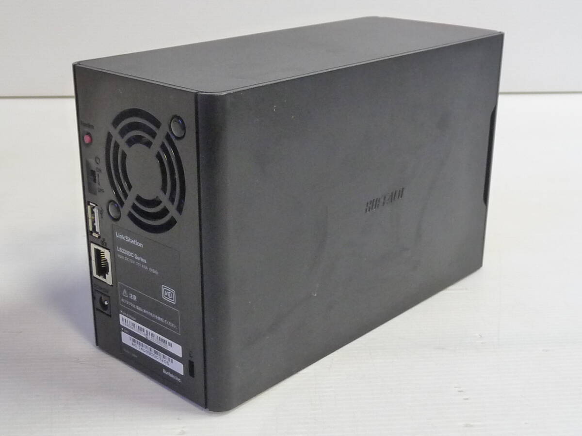 美品 BUFFALO バッファロー LinkStation NAS ネットワークHDD LS220D0202C 2TBの画像3