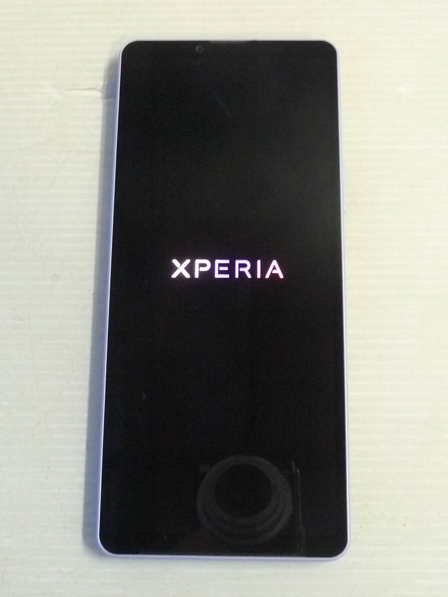 美品 SONY ソニー Xperia 10 V SOG11 au SIMフリー パープル_画像2