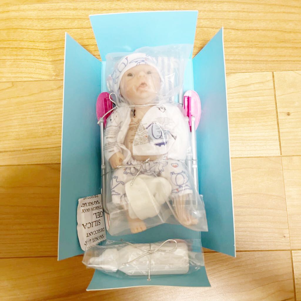Miaio ミアイオ リボーンベビードール 男の子 7インチ シリコンドール ミニ リアル 新生児 赤ちゃん 人形 全身シリコン 新品の画像2