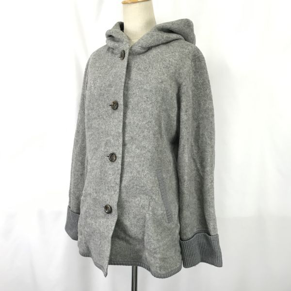 SCAPA/ Scapa * with a hood . coat [ lady's 40/L degree /gray/ gray ] look made / blouson / outer /Coat/Jacket/Jumper*pBH669