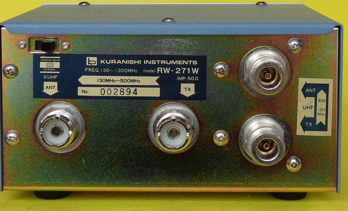 KURANISHI 130~1300MHz SWR/ passing type electric power total RW-271W