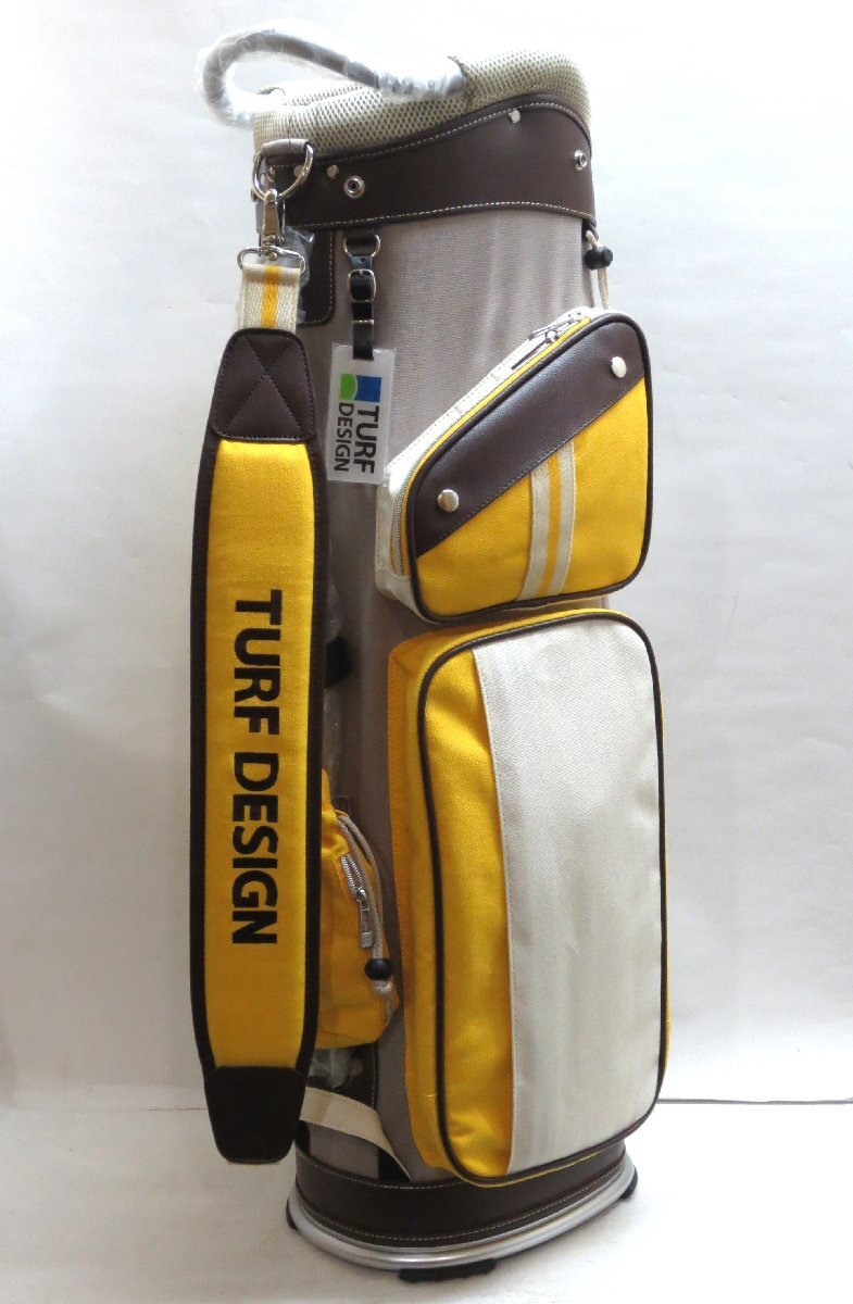 お歳暮 2024 新品★ターフデザイン★TURF DESIGN★TDCB-2277 カート キャディバッグ★9.5型 2.9kg★【GY/LEM】グレー/レモン★送料無料 その他