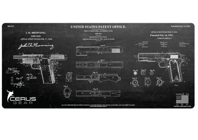 CERUS GEAR ライフルマット M1911 パテント クリーニングマット メンテナンスマット ガンマット　サバゲー　エアガン_画像1