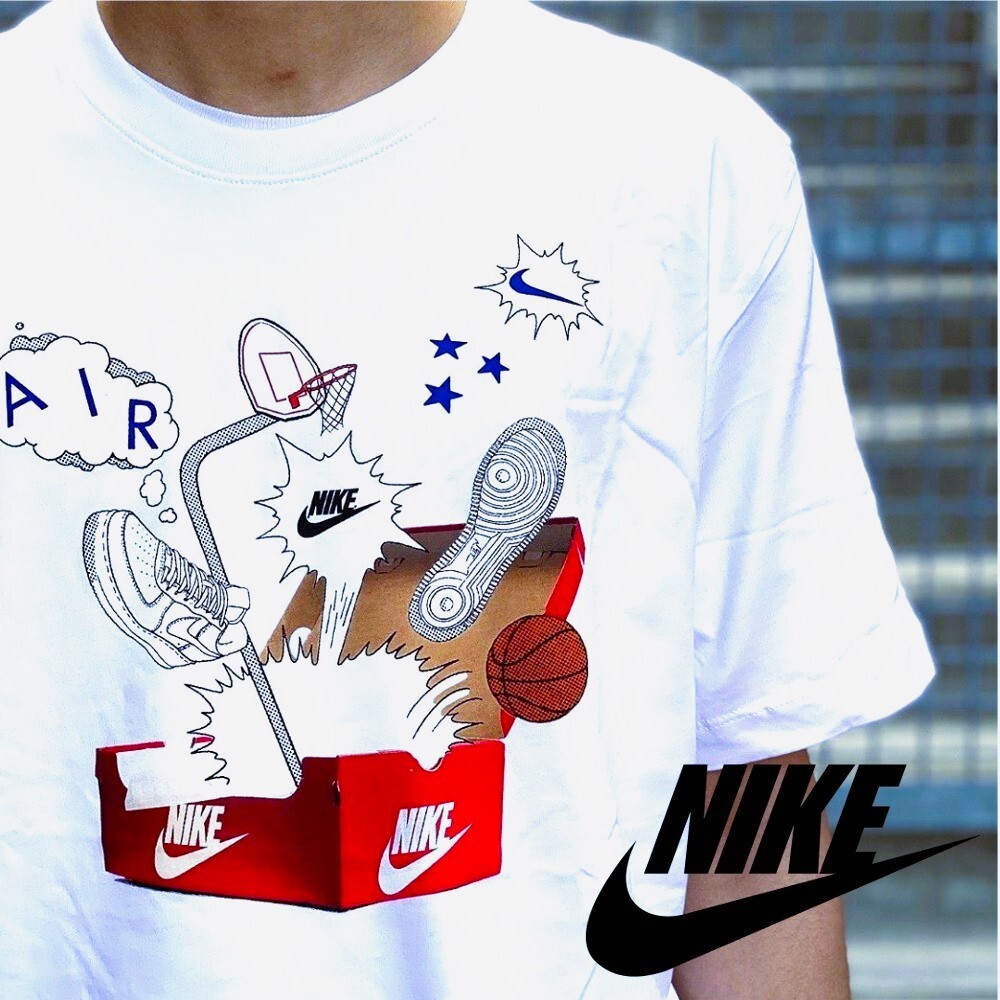 XL/新品★NIKE★ナイキ シューズボックス フォト Tシャツ【CU6872-100】●定価：3,390円●バスケットボール●AS M NSW SHOEBOX PHOTO TEE●_画像1