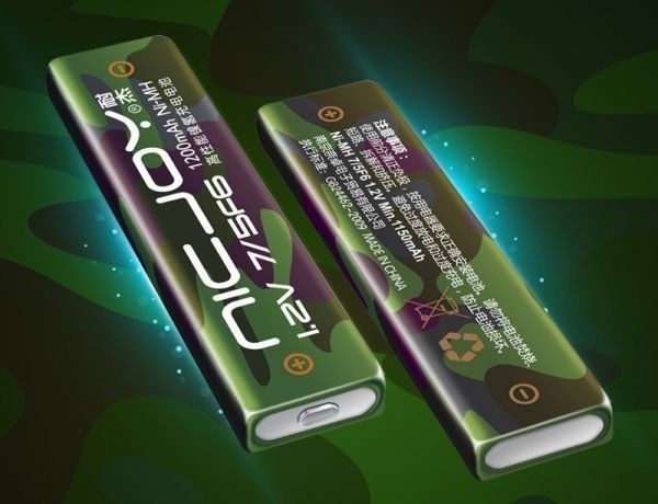 新品♪ 送料無料♪ NICJOY ガム電池 ニッケル水素充電池 バッテリー CDプレーヤー MDプレーヤー 用 NH-14WM HHF-AZ201S HHF-AZ01 互換品の画像5
