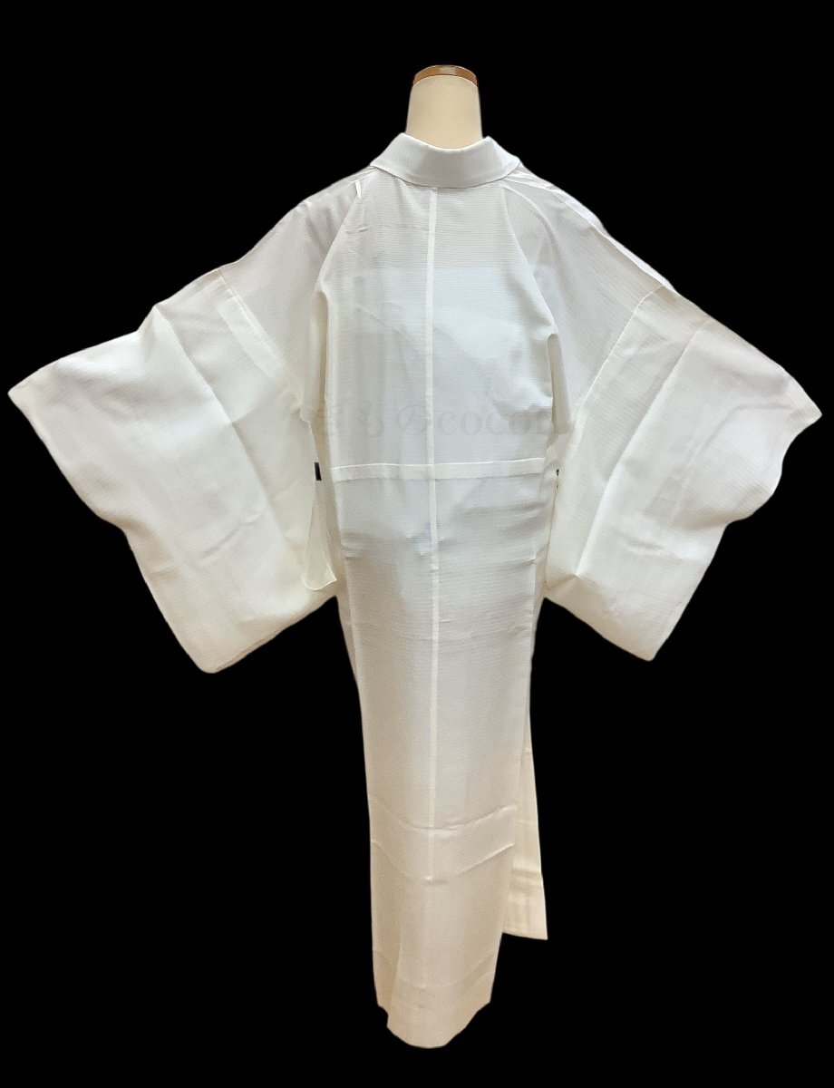 кимоно cocon* нижняя рубашка лето предмет одиночный .. три . обращение длина 133.5.66 стандарт рост 166 см передний и задний (до и после) натуральный шелк "теплый" белый серия [4-30-3K-1956-t]