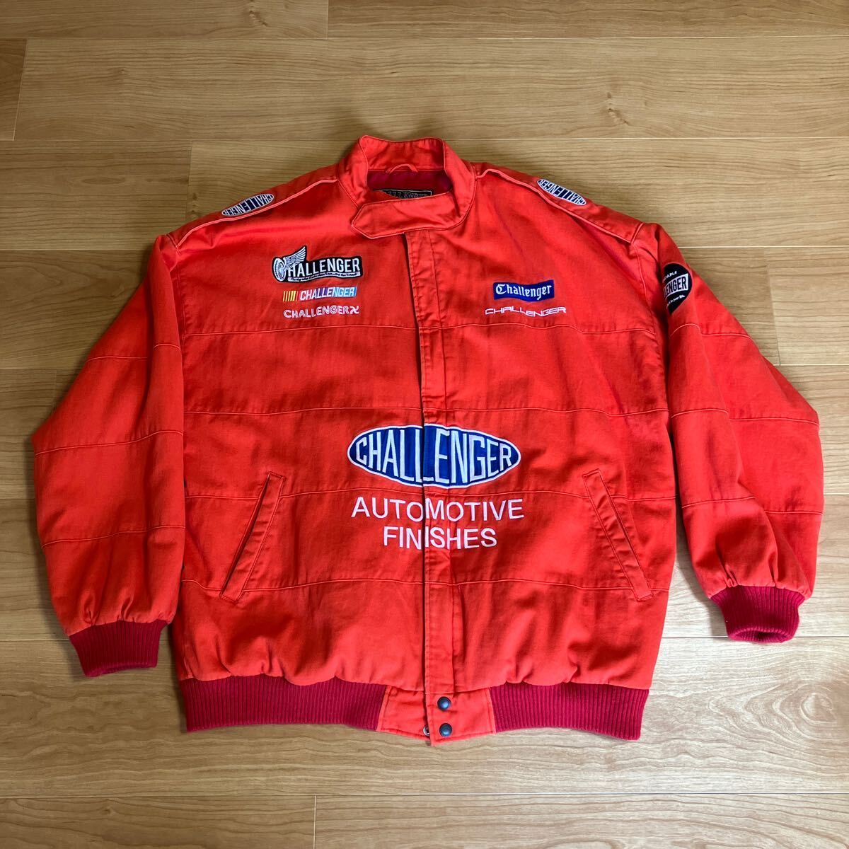 CHALLENGER /NATIONAL RACING JACKET/レーシングジャケット/XL/コットン/REDの画像1