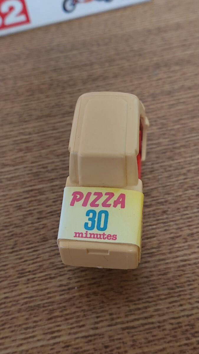 トミカ ミニカー 赤箱 日本製 82 ピザ宅配 バイク PIZZA DELIVERY BIKE トミー TOMY _画像9