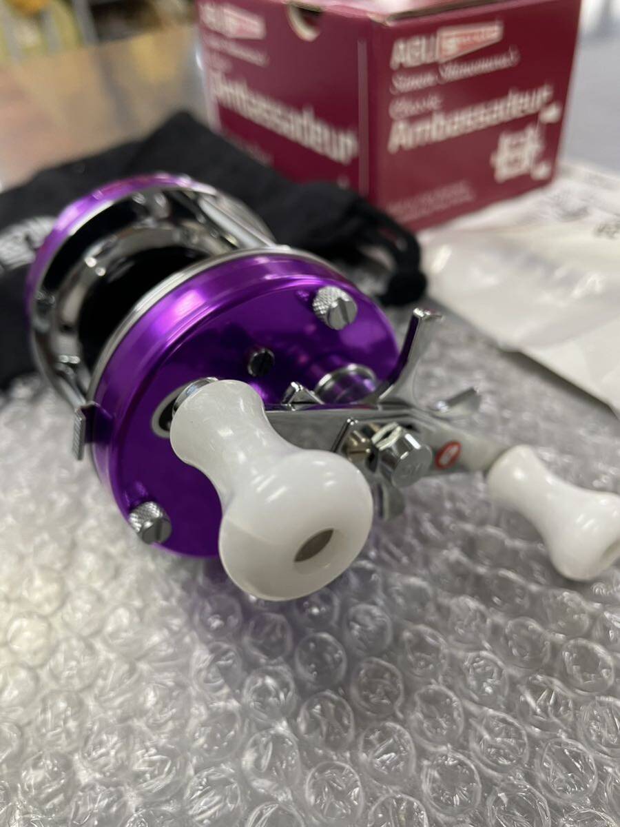  unused ABU Ambassadeur 5500C Simon simo blur violet Abu Ambassador Old reel under .