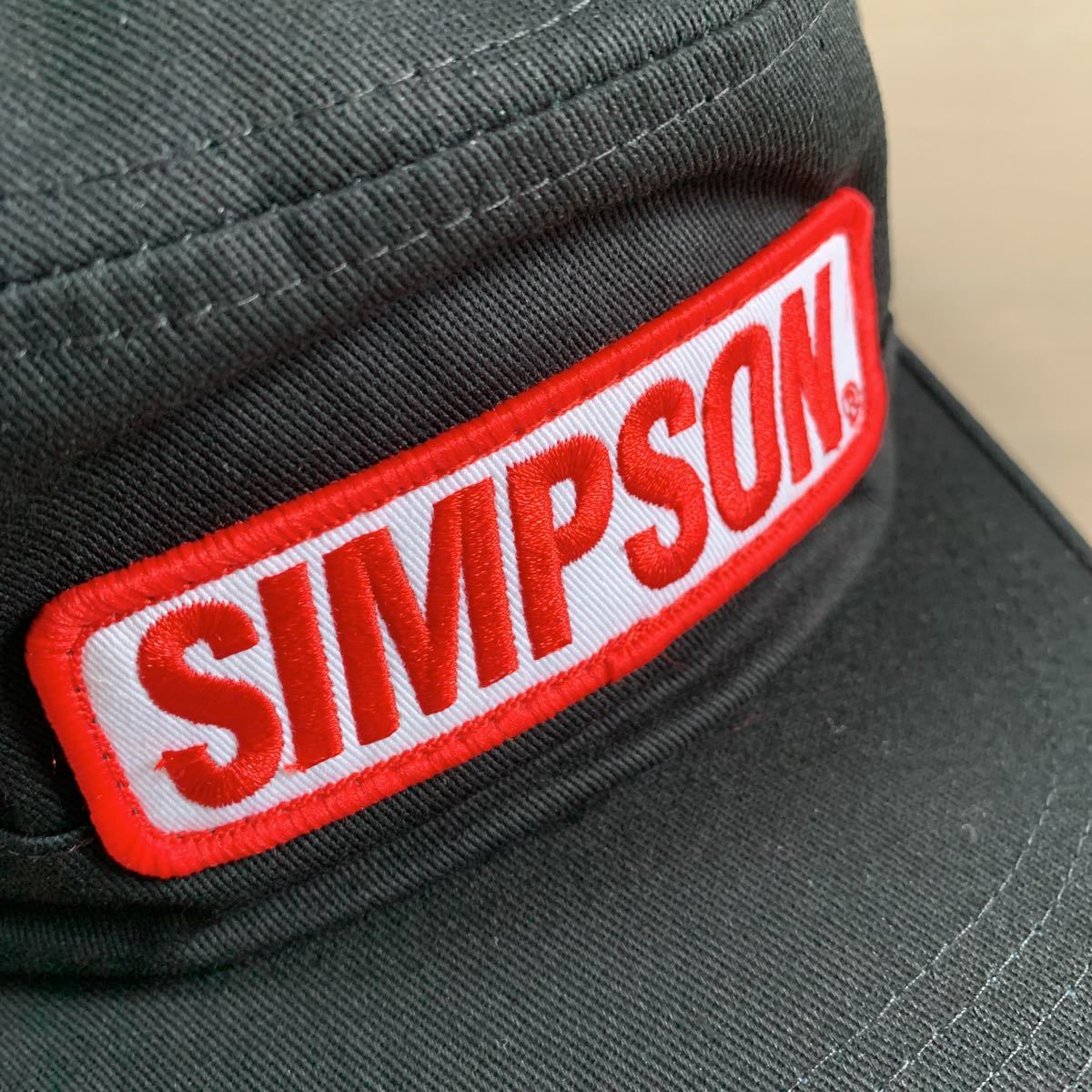 絶版 新品 SIMPSON シンプソン ワークキャップ キャップ SC-027 BLACK 定価3520円 A40224-1の画像5