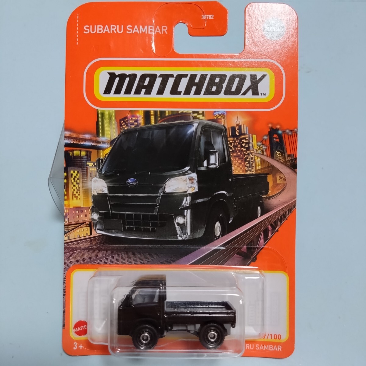 マッチボックス スバル サンバー MATCHBOX SUBARU SAMBAR 黒 ブラックの画像2