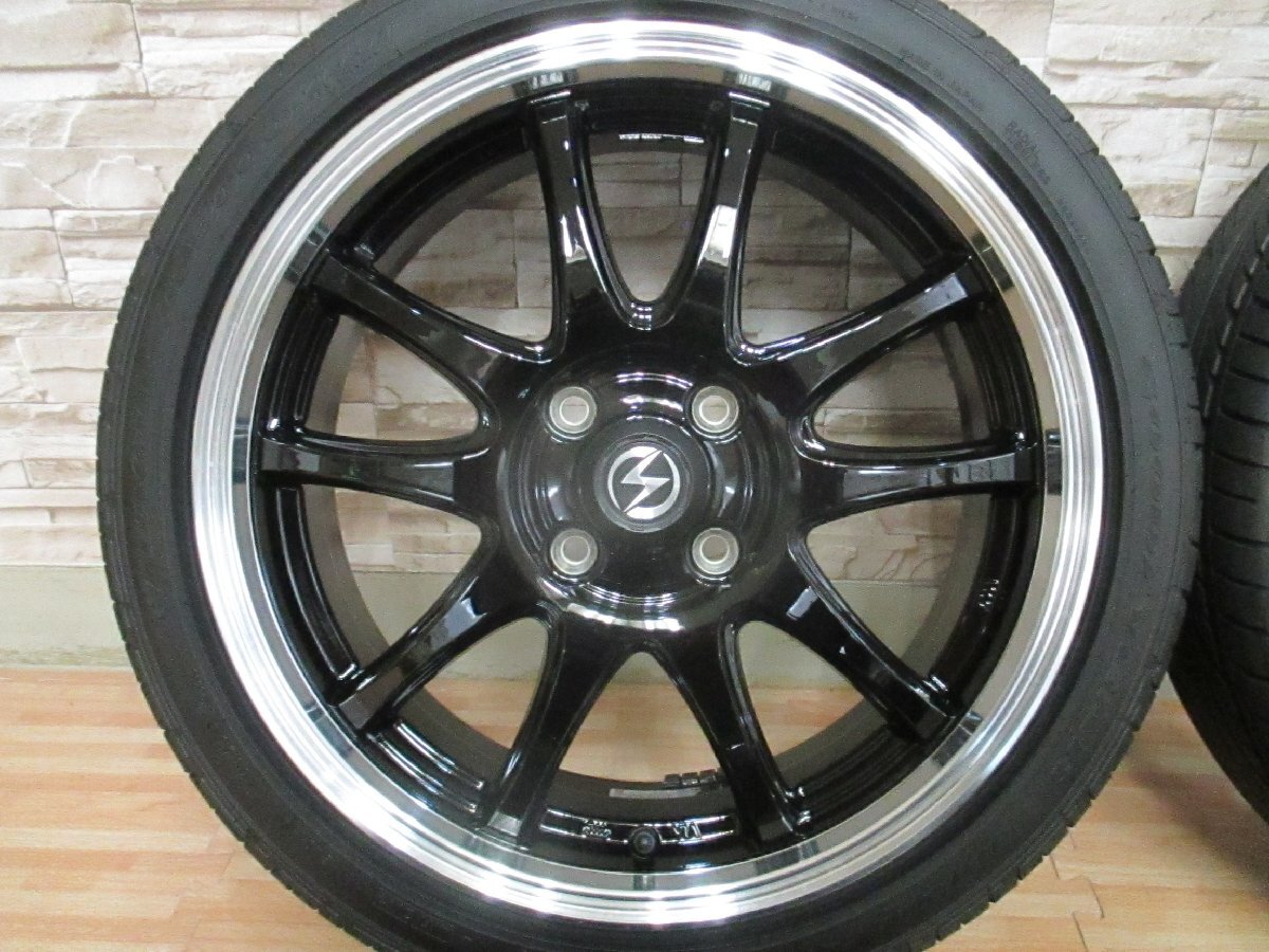 即納 美品 S-HOLD S-5V 16インチ 4H100 5.5J+48 2023年製 超深溝 165/50R16 GOODYEAR ムーヴ タント ワゴンR スペーシア デイズ N-BOXの画像3