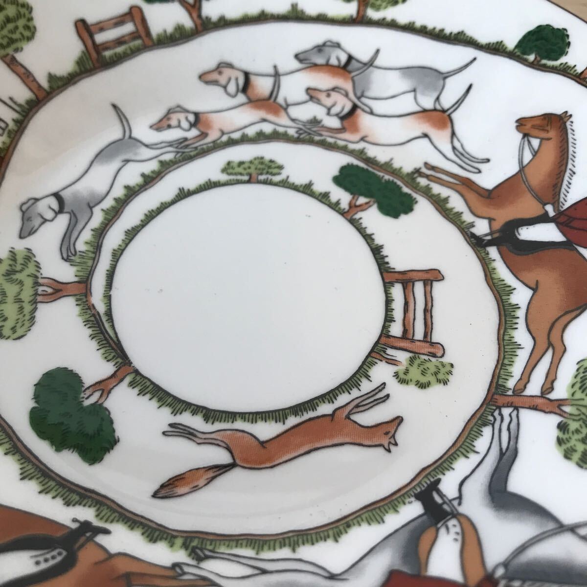 ■K137 ウェッジウッド WEDGWOOD ハンテイングシーン カップ&ソーサー 中古品 ヴィンテージの画像9