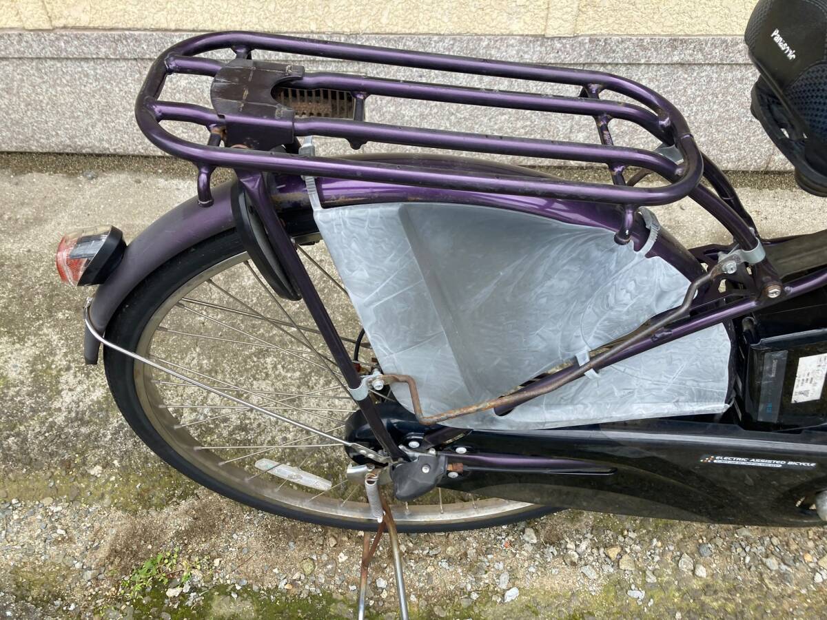N4561 electromotive bicycle Panasonic gyuto purple 22/26 -inch present condition sale!
