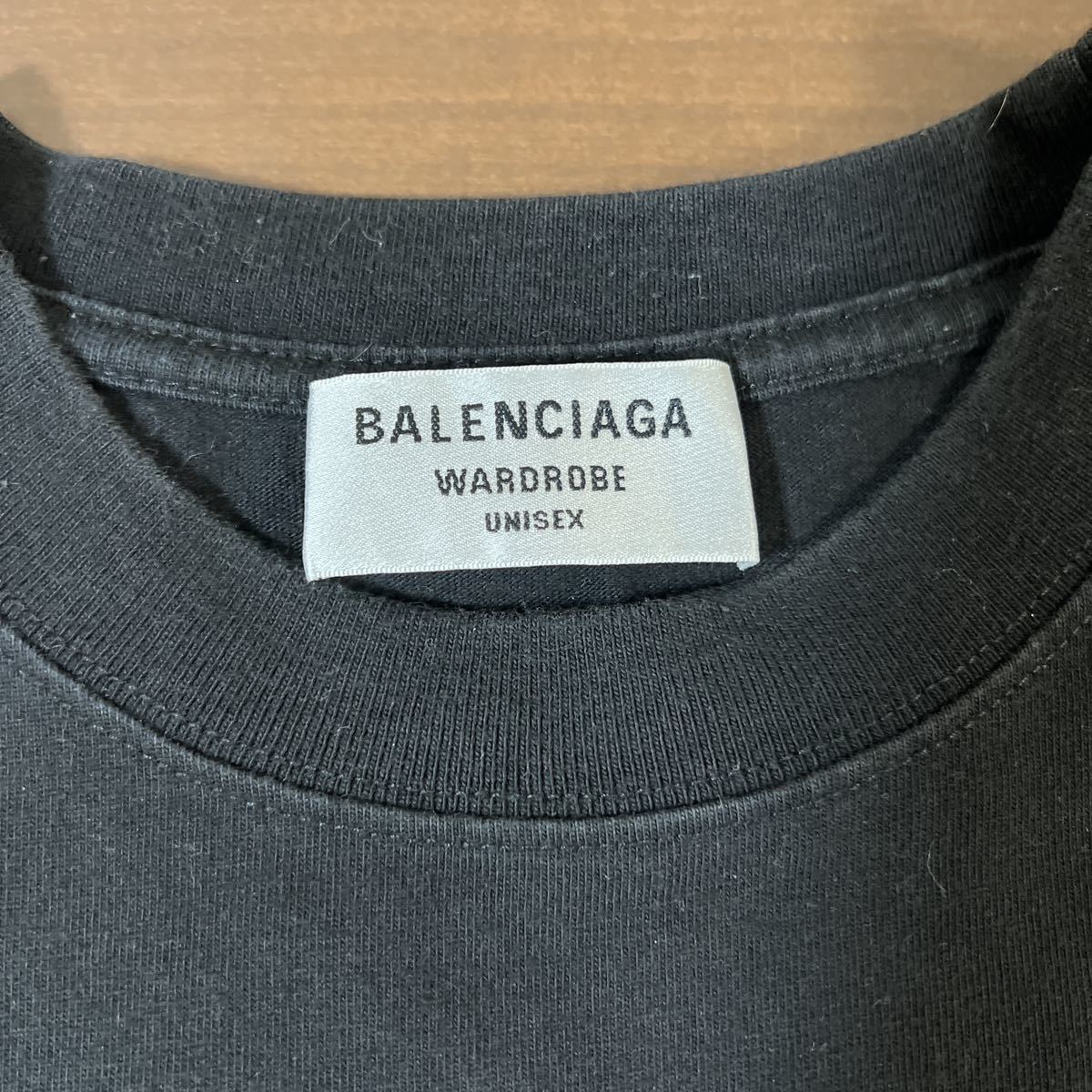 【極美品】BALENCIAGA バレンシアガ BB MODE 立体ロゴ オーバーサイズ Tシャツ size XS ブラック メンズ_画像3